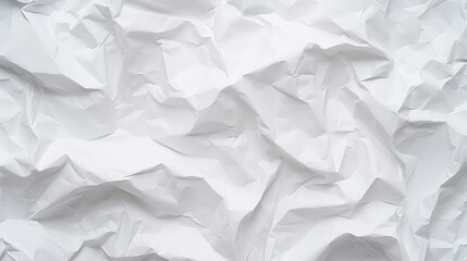 Poster - Crumpled White Paper Background Texture for Creative Projects and Design Elements, Perfect for Use in Various Graphic Applications