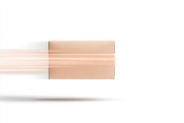 Poster - Dynamic movement of a flat design object against a minimalist background in a modern setting