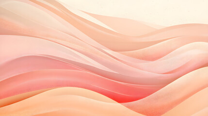 A pastel peach design with soft gradients and smooth textures, promoting a calming and serene environment.