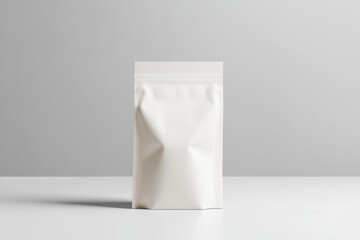 Poster - Mockup of a clean white paper bag design showcasing a minimalist aesthetic for branding and packaging use