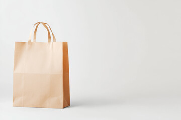 Poster - Photorealistic bag mockup showcasing a minimalistic design in a clean studio setting