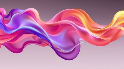 Wall Mural - An abstract background featuring smooth flowing gradients