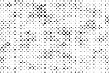 Poster - Abstract grunge halftone background. Retro pop art comic style background. Distressed halftone dotted banner frame for social media business