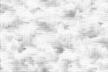 Poster - Abstract grunge halftone background. Retro pop art comic style background. Distressed halftone dotted banner frame for social media business