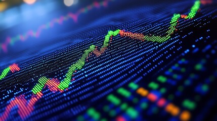 Wall Mural - Cryptocurrency Trading Chart with Technical Indicators