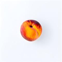 Wall Mural - peach fruit isolated on white