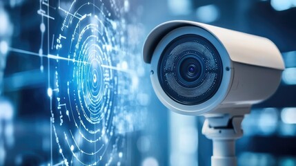 Poster - AI-powered predictive policing system analyzing crime patterns with real-time surveillance feeds.