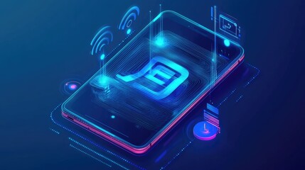 Poster - Industrial G network infrastructure connecting IoT devices for seamless machine-to-machine communication.