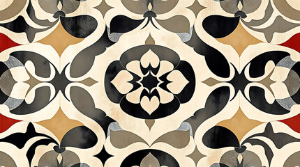 geometric tile pattern: vintage seamless texture for home decor and wallpaper. a stylish, repeatable