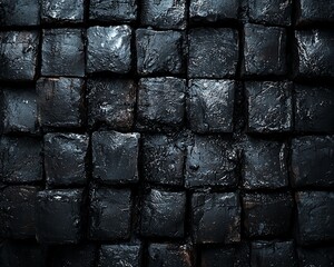Aufkleber - Dark stone pavement texture background