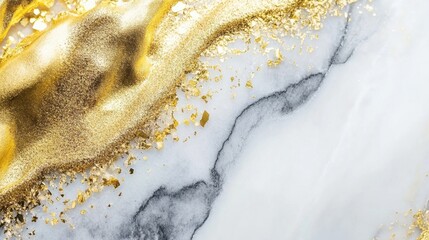 Wall Mural - A gold and white background with a gold and white design