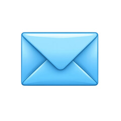 Aufkleber - A Shiny Blue Envelope Icon Represents Digital Mail