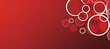 © Being Imaginative - A visually captivating red background showcasing white circles of different sizes, resulting in a modern and elegant backdrop.