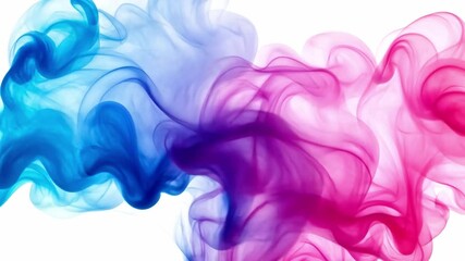 Poster - stunning 4k artificial intelligence-generated motion of colorful smoke in vivid hues