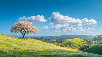 Poster - tree in the field