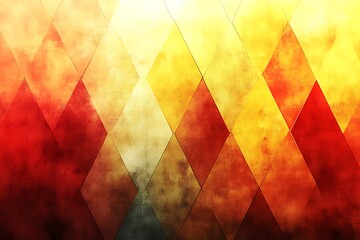 Wall Mural - Abstract Warm Colored Diamond Pattern Background