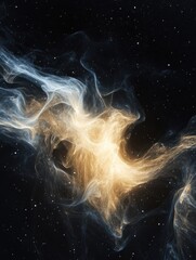 Wall Mural - subtle starry night background with space for text. generative ai