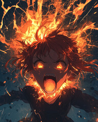  girl screaming