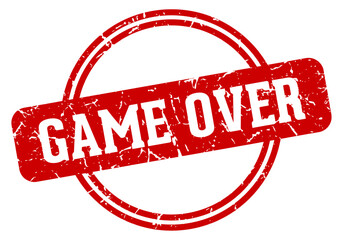 Wall Mural - game over stamp