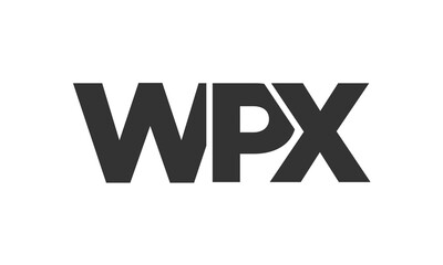 Poster - WPX logo design template with strong and modern bold text. Initial based vector logotype featuring simple and minimal typography. Trendy company identity.