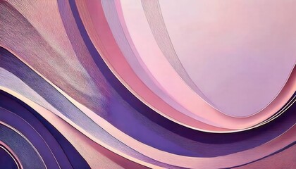 Aufkleber - abstract flowing paper layers in shades of pink and purple with intricate texture, perfect for modern design and digital art

