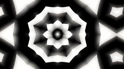 Poster - Intricate black and white patterns showcasing dynamic shapes and textures in 4K resolution