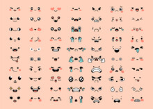 Cute Kawaii Facial Expressions Collection