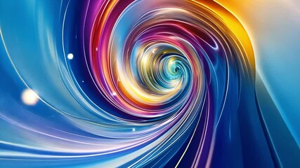 Poster - Swirling colors create a mesmerizing tunnel effect in stunning 4k resolution