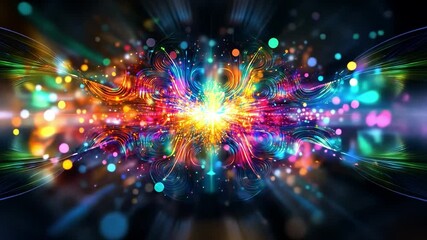 Poster - stunning abstract visuals display vibrant colors and mesmerizing patterns in 4k resolution