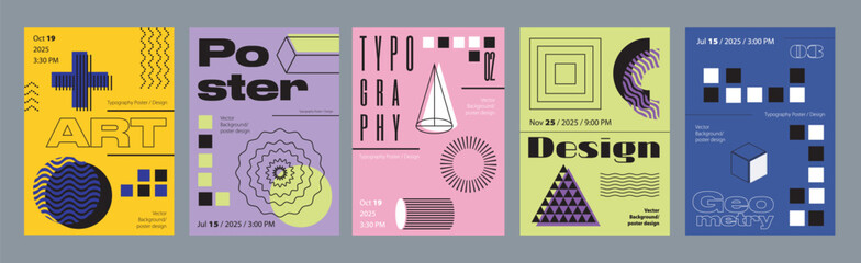 Poster - Geometric Cover Layout Templates