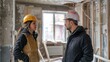 © Pat J. - Client and engineer discussing ventilation systems in a room under construction