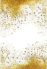 Wall Mural - Falling Gold Gold Powder Design Vector Material