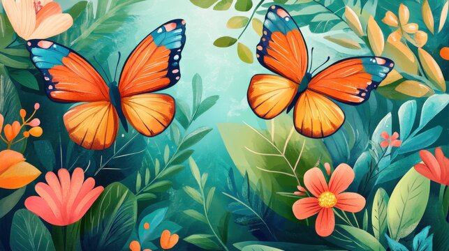 Nature fun inspires vibrant and cheerful summer graphics.