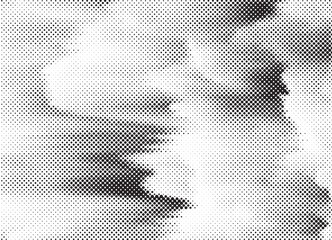 Fototapete - Black and White Dots Background. Halftone Effect background. Grunge Halftone backdrop. Vector illustration.
