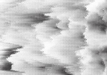 Poster - Black and White Dots Background. Halftone Effect background. Grunge Halftone backdrop. Vector illustration.
