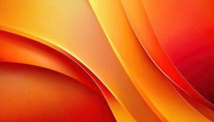 Poster - abstract orange wave pattern background for digital design, modern art print, dynamic gradient with smooth texture