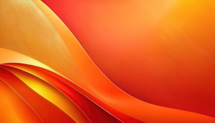 Poster - abstract orange wave pattern background for digital design, modern art print, dynamic gradient with smooth texture