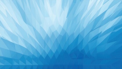 Aufkleber - futuristic blue geometric pattern with abstract polygonal surface, modern architectural texture, digital technology background

