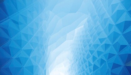 Poster - futuristic blue geometric pattern with abstract polygonal surface, modern architectural texture, digital technology background

