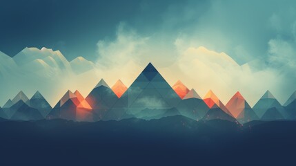 Poster - Minimalist textured background design with subtle lines and dots in modern colors for enhanced focus
