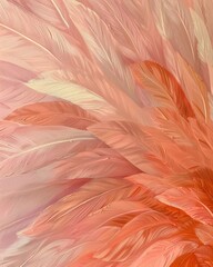  Stunning Close-Up of Flamingo Feathers Capturing Nature's Elegance and Vibrancy in Detail