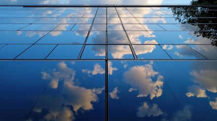 Poster - The sky is blue and cloudy
