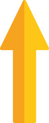 Poster - Simple golden arrow pointing upwards, symbolizing growth, success, and positive progress