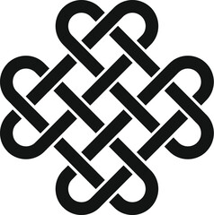Poster - Endless knot symbolizes eternity, interconnectedness, and the continuous cycle of existence
