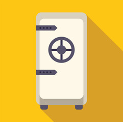 Poster - Secure metal safe protecting valuable possessions, emphasizing financial safety and data protection