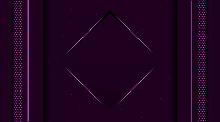 Poster - pattern geometric side with square line stripe. bright light flash glow glitter neon metallic. noise