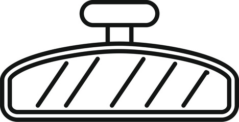 Poster - car rearview mirror providing enhanced safety and visibility for drivers