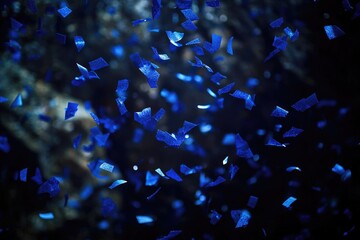 Aufkleber - Confetti falling from the sky, a joyful and festive scene