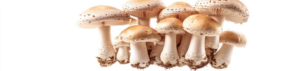 Poster - A group of mushrooms stacked on top of each other