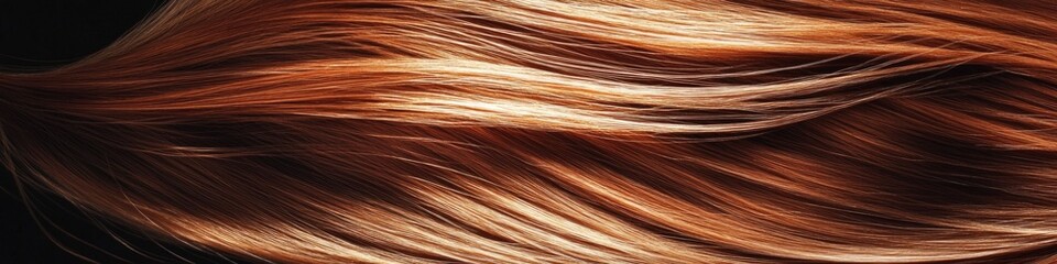 Wall Mural - A detailed view of a woman's long red locks, ideal for use in beauty or fashion contexts